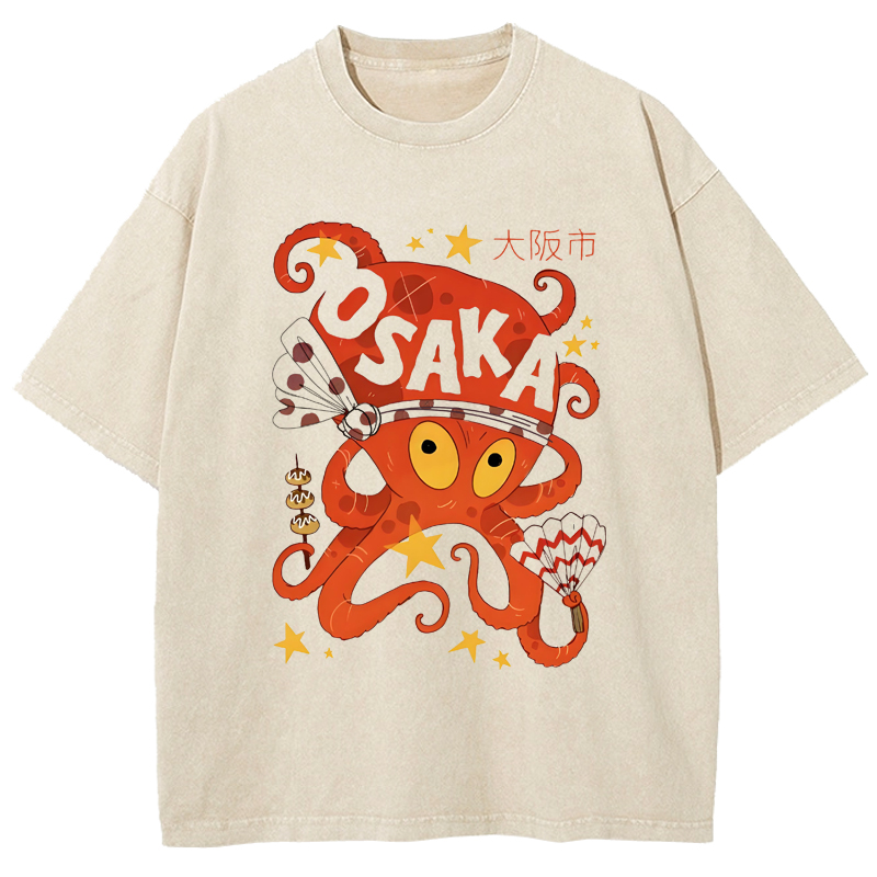 Osaka Theme Washed T-Shirt