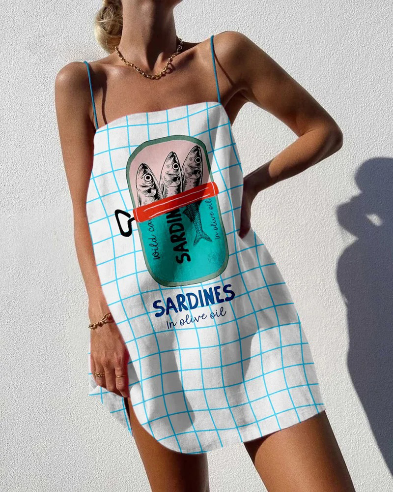 Sardine Check Sling Dress