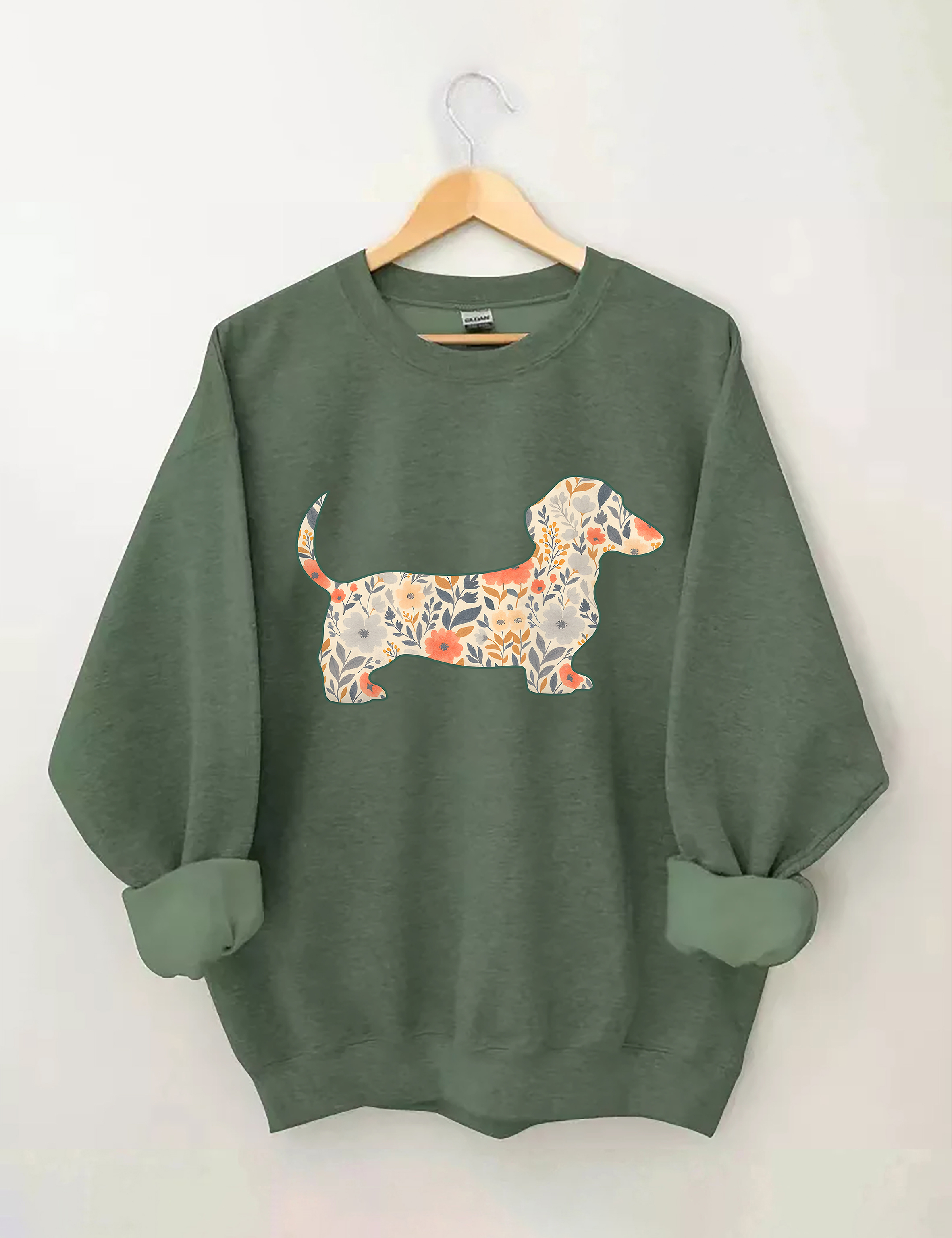 Floral Dachshund Sweatshirt