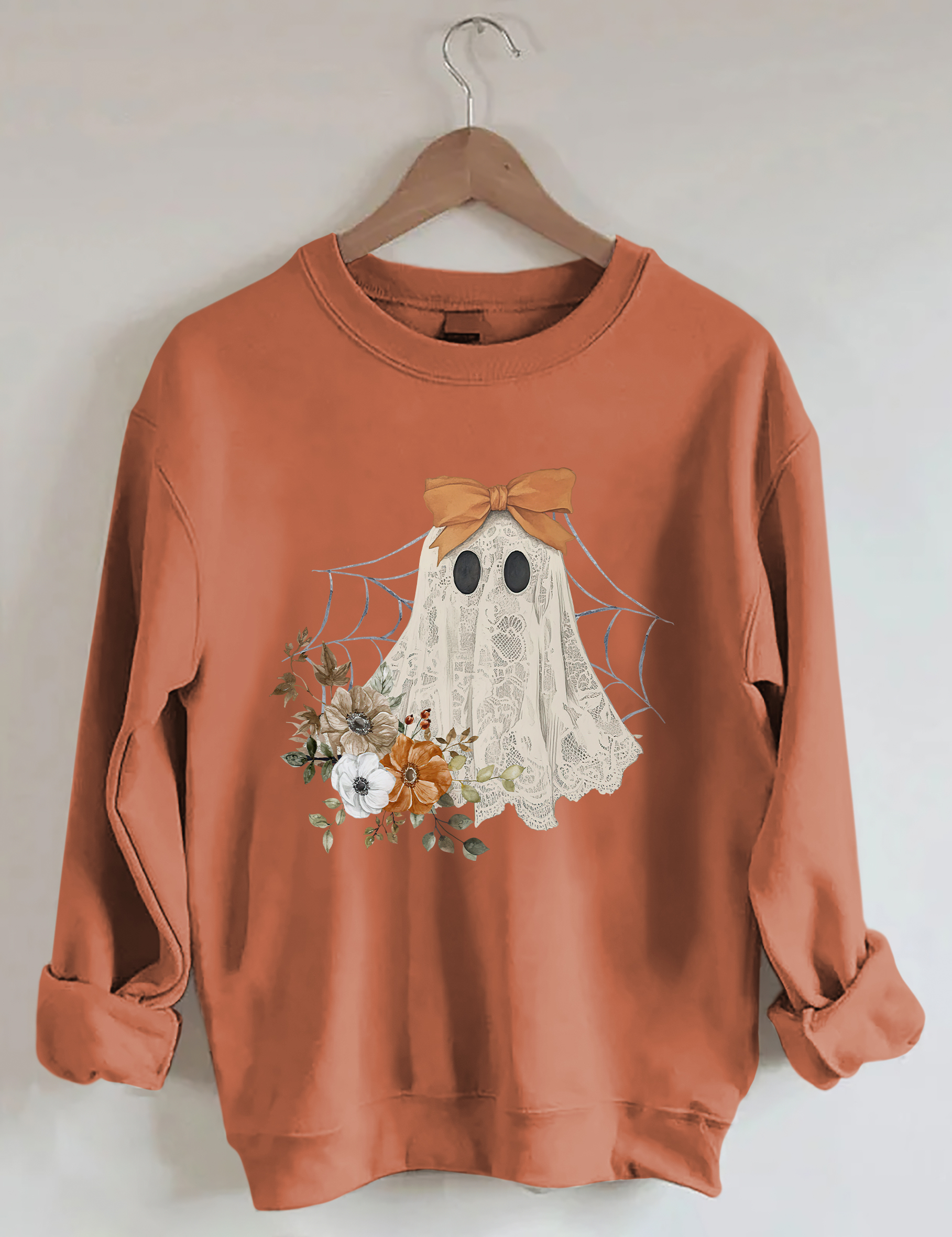Halloween Lace Ghost Sweatshirt