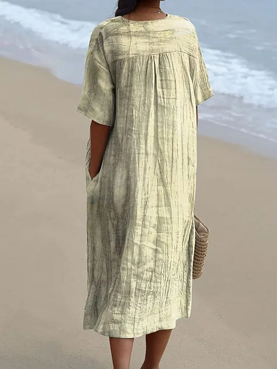 Women's Fish Art Cartoon Pattern Art Print Flowy Dress