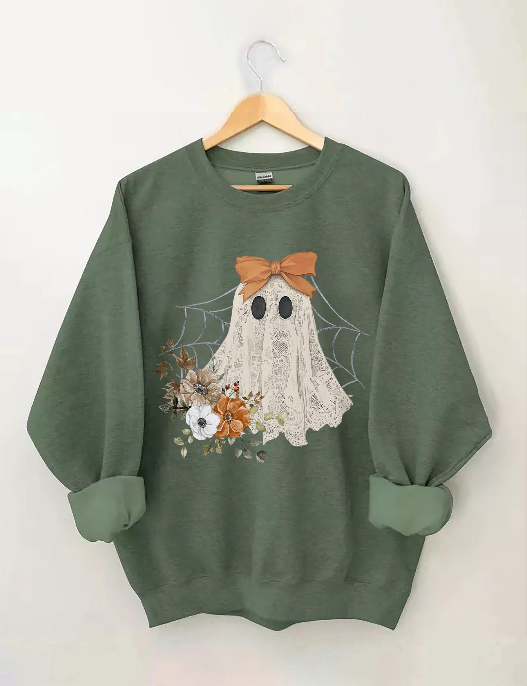 Halloween Lace Ghost Sweatshirt