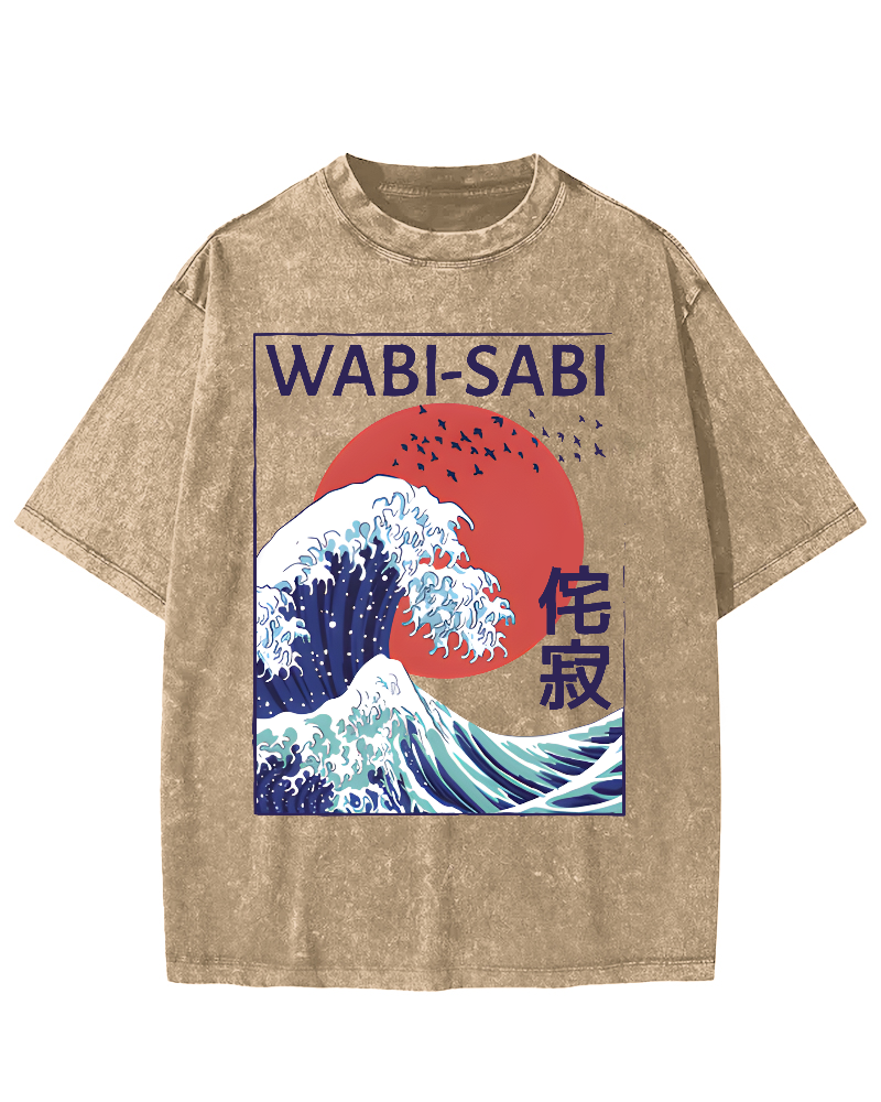 Tokyo-Tiger Wabi-sabi Vintage Washed T-shirt