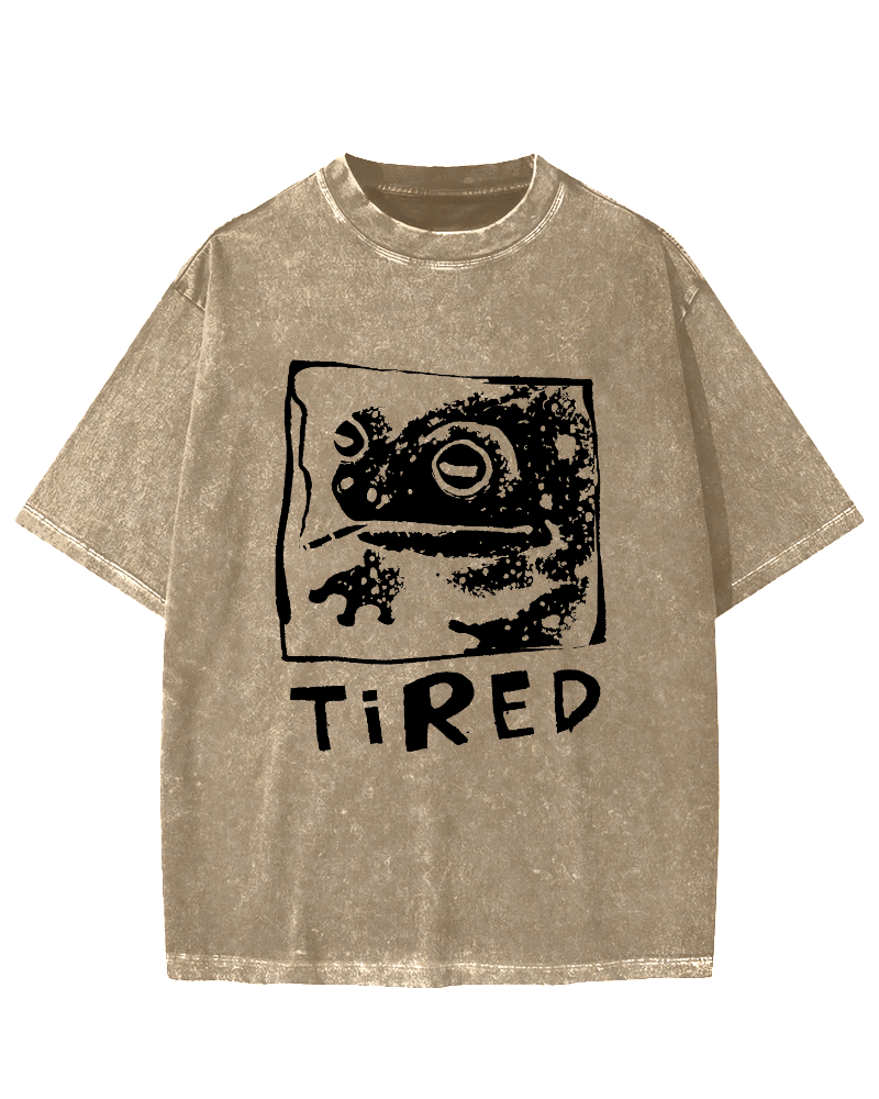 Tired Frog Vintage Washed T-shirt