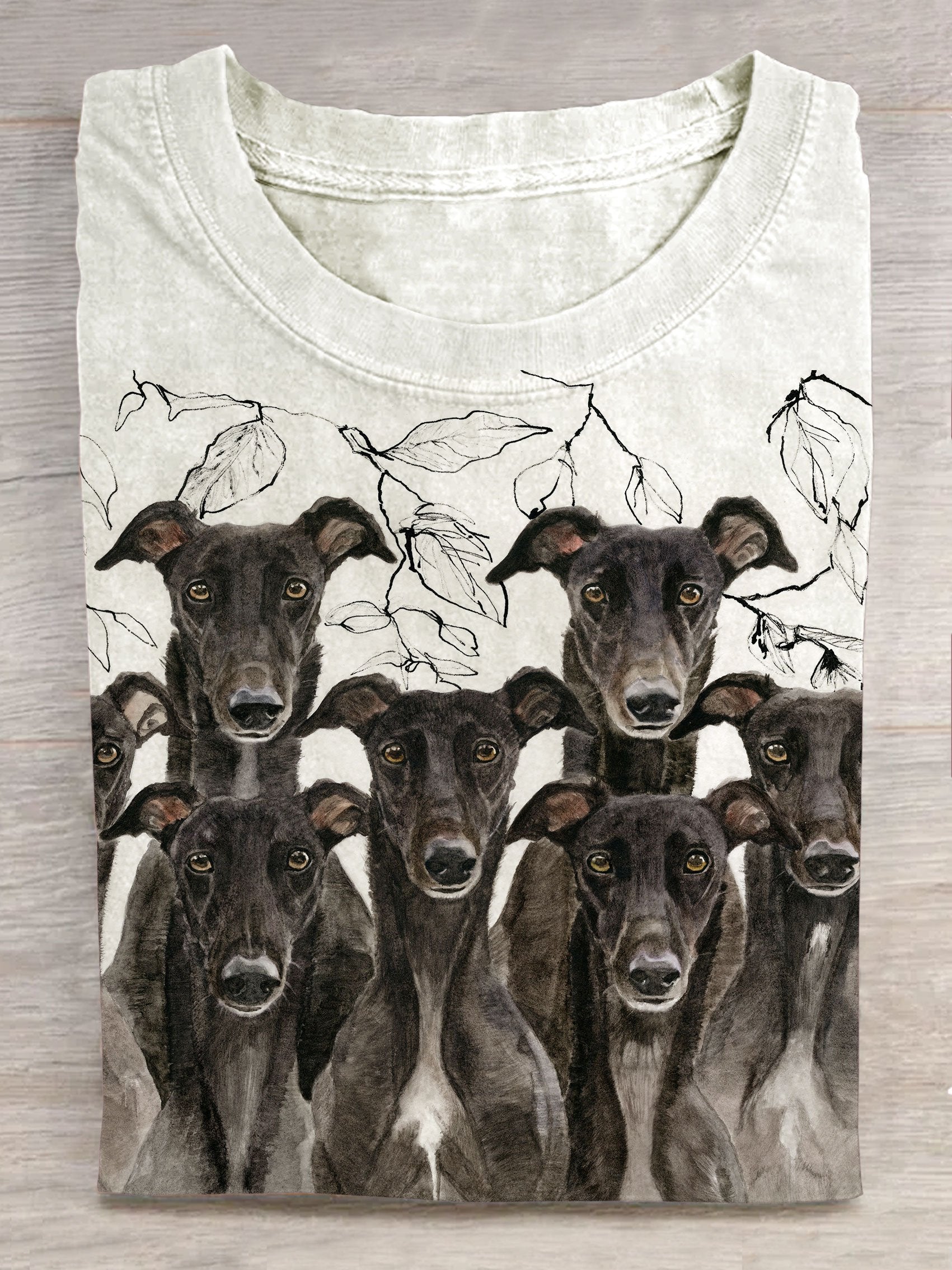 Funny Dog Art Print T-shirt