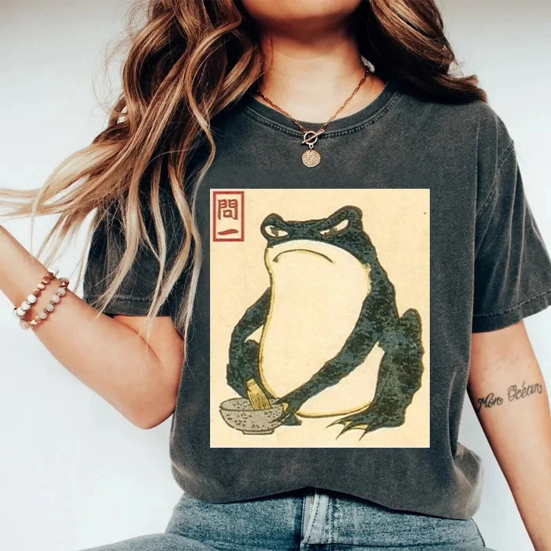 Matsumoto Hoji Japanese Frog Washed T-Shirt