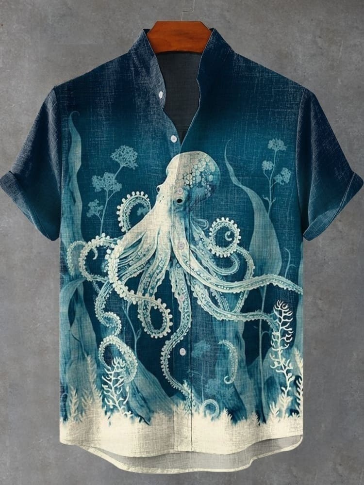 Deep Sea Octopus Art Print Casual Shirt