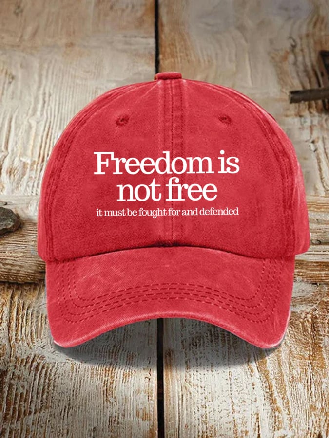 Unisex A True Patriot Print Baseball Cap