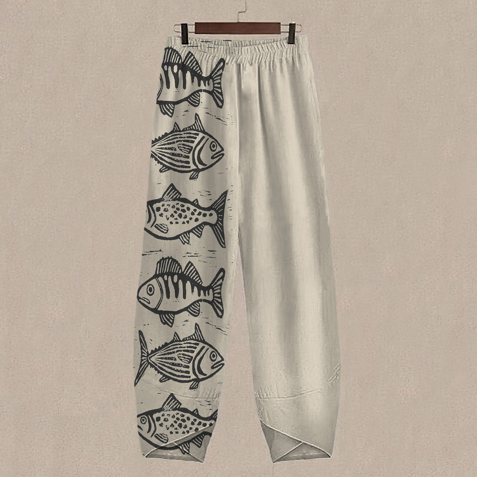 Sea Fish Art Printed Women's   Casual Pants