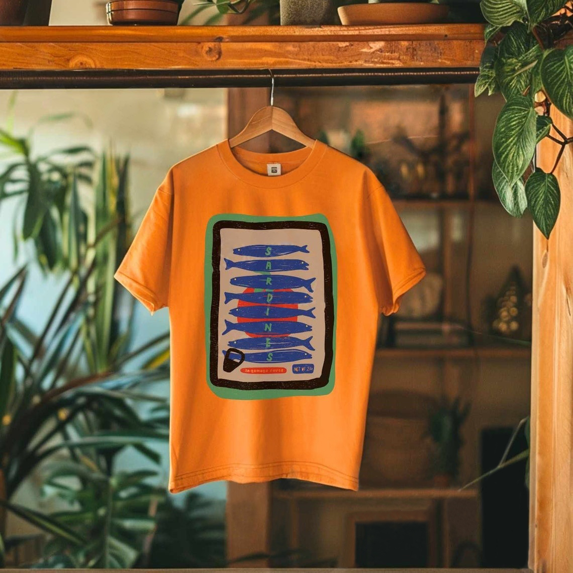 Unisex Retro Sardines Shirt