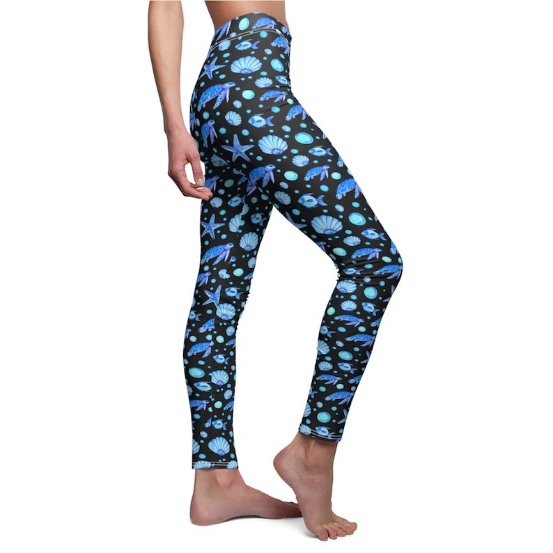 Starfish And Turtle Leggings
