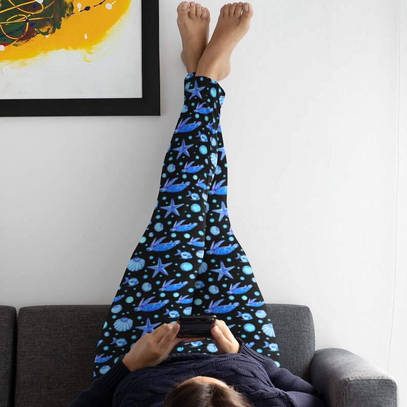 Starfish And Turtle Leggings