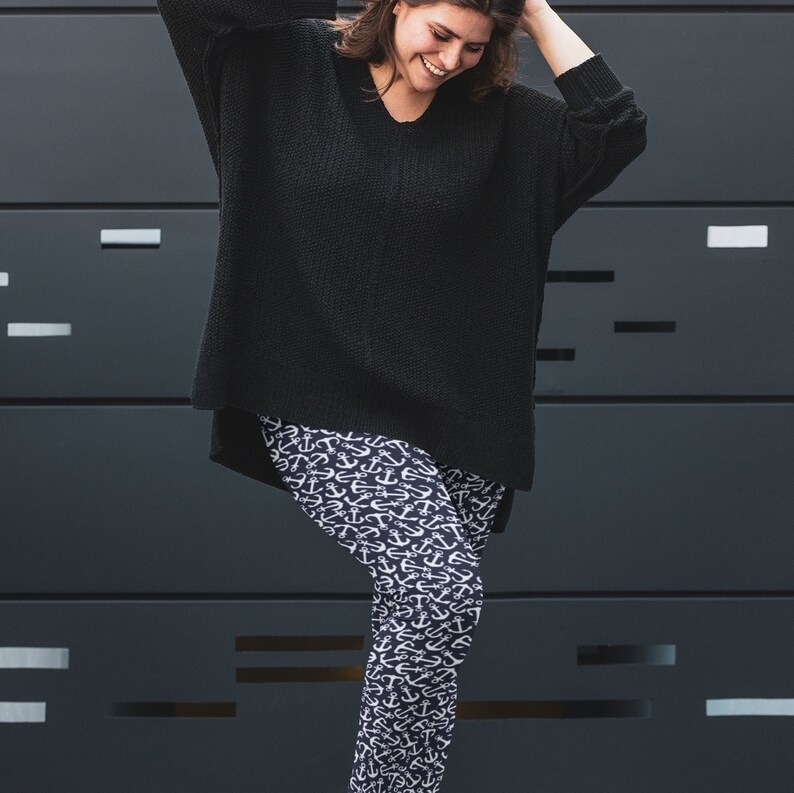 Anchor Print Leggings