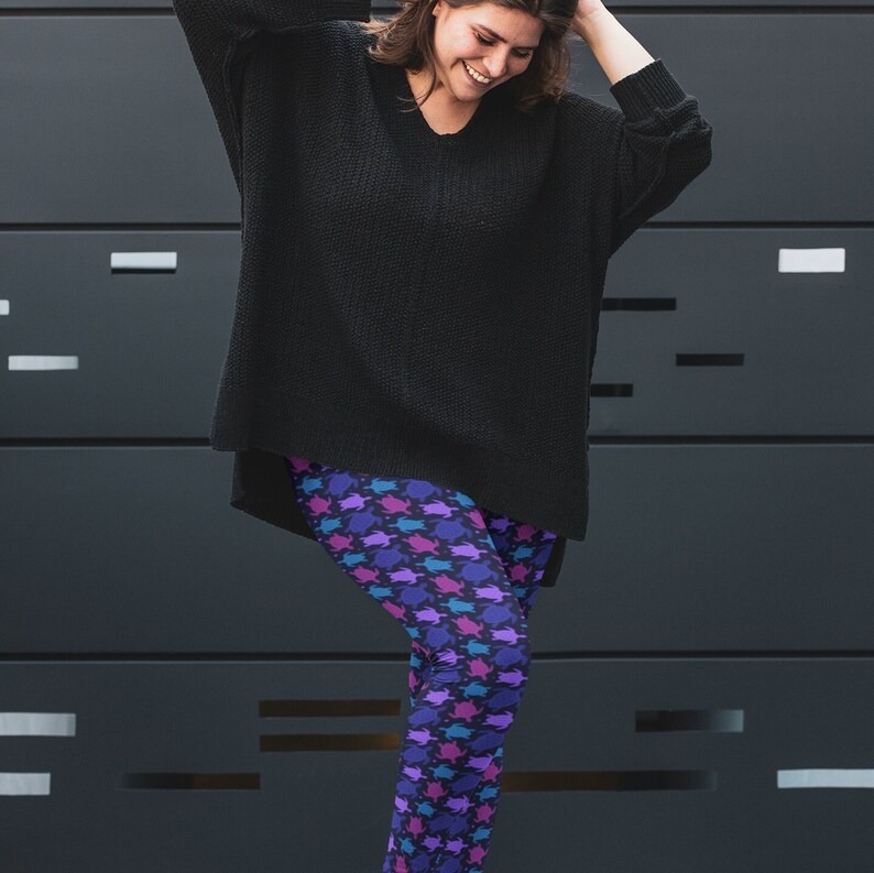 Sea Turtle Print Leggings