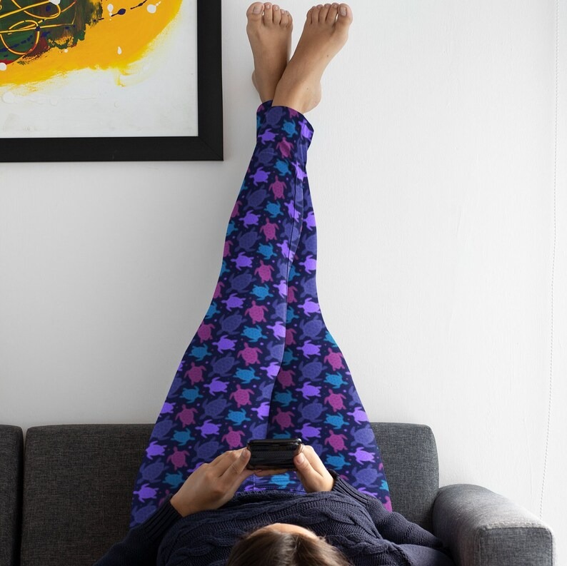 Sea Turtle Print Leggings
