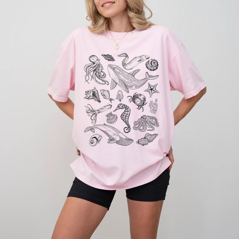 Comfort Colors Sea Animal Shirt, Ocean Nature Gift Tee