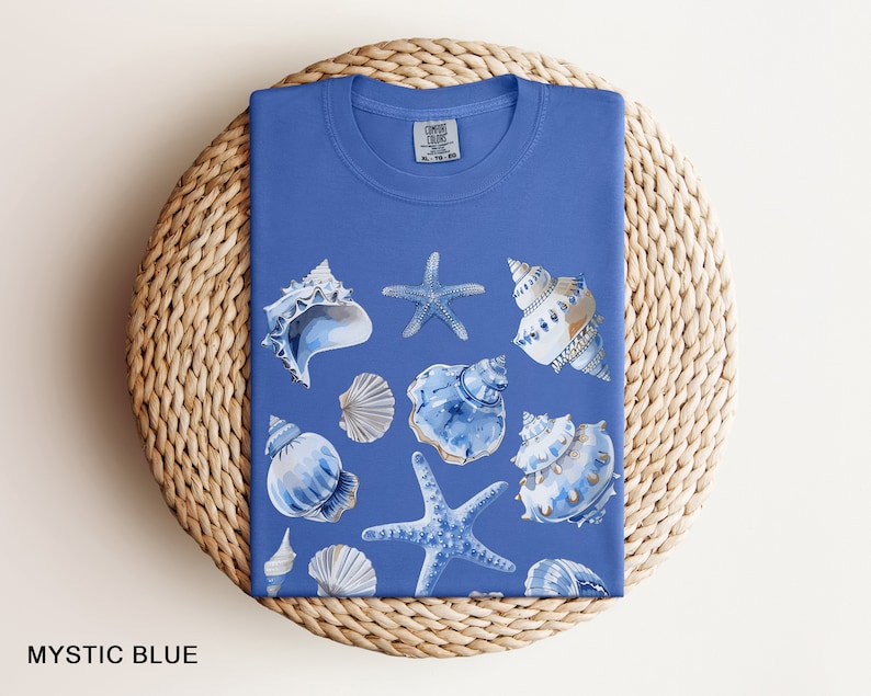 Trendy Ocean Core Sea Creatures & Shells T-Shirt