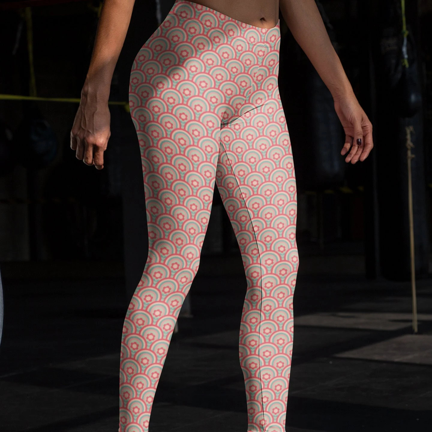 [Copy]Gray Paw Print Cat Leggings 