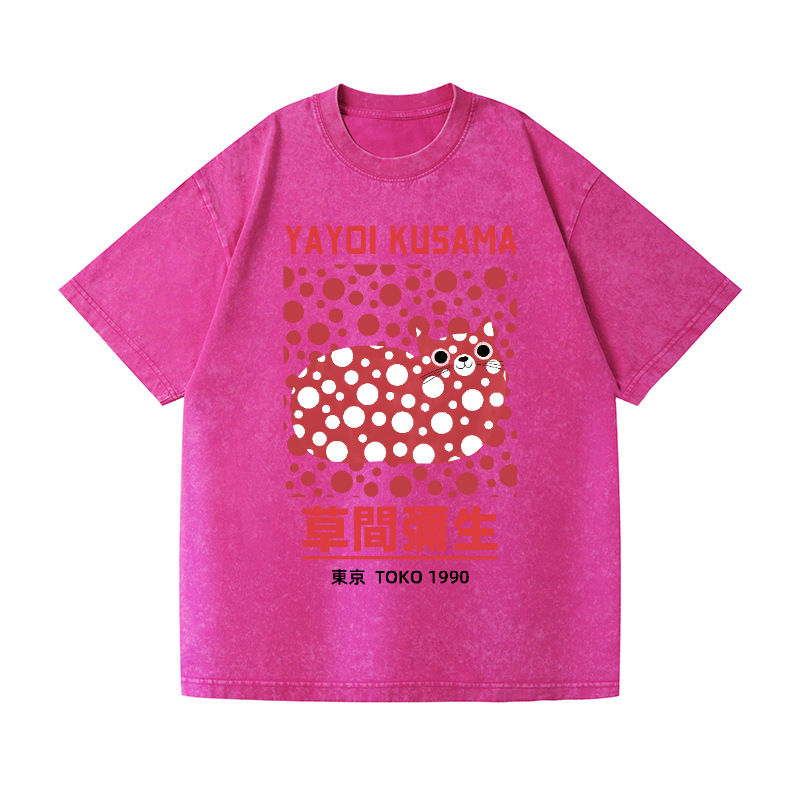 Yayoi Kusama Vintage Wash Japanese Design T-Shirt