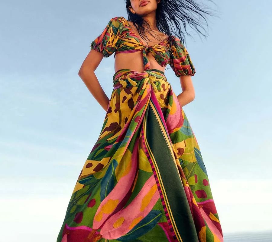 Cow Print Bananas Beach Cover up