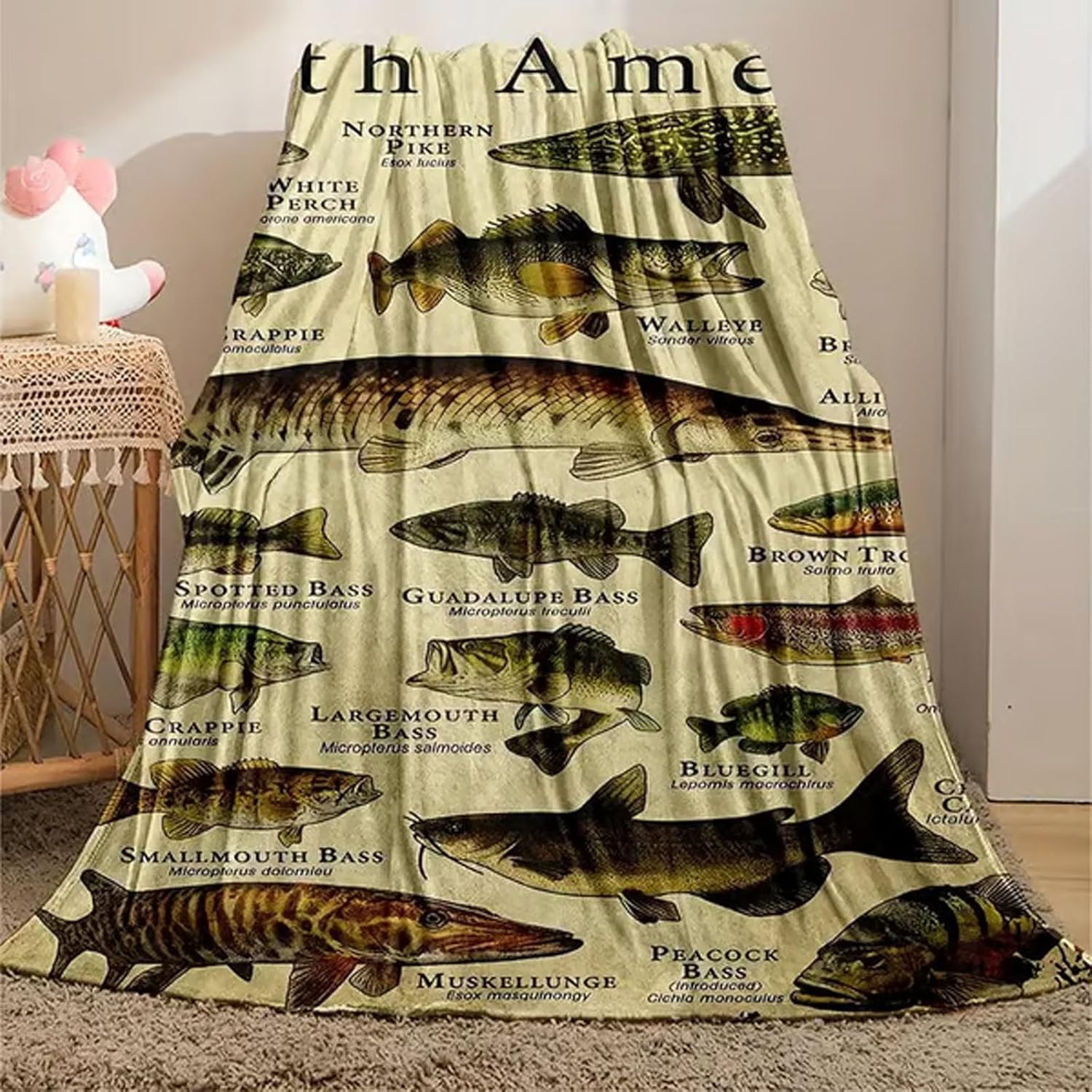 Sports Fish of North America Blanket