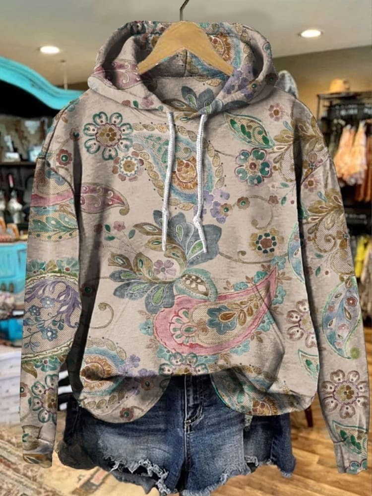 🔥Global best-selling🔥Vintage Paisley Print Sweatshirt