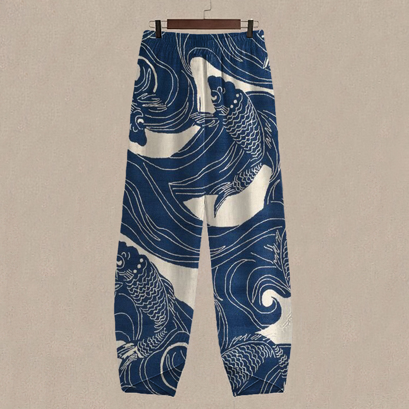 Women's Fish Art Printed   Casual Pants