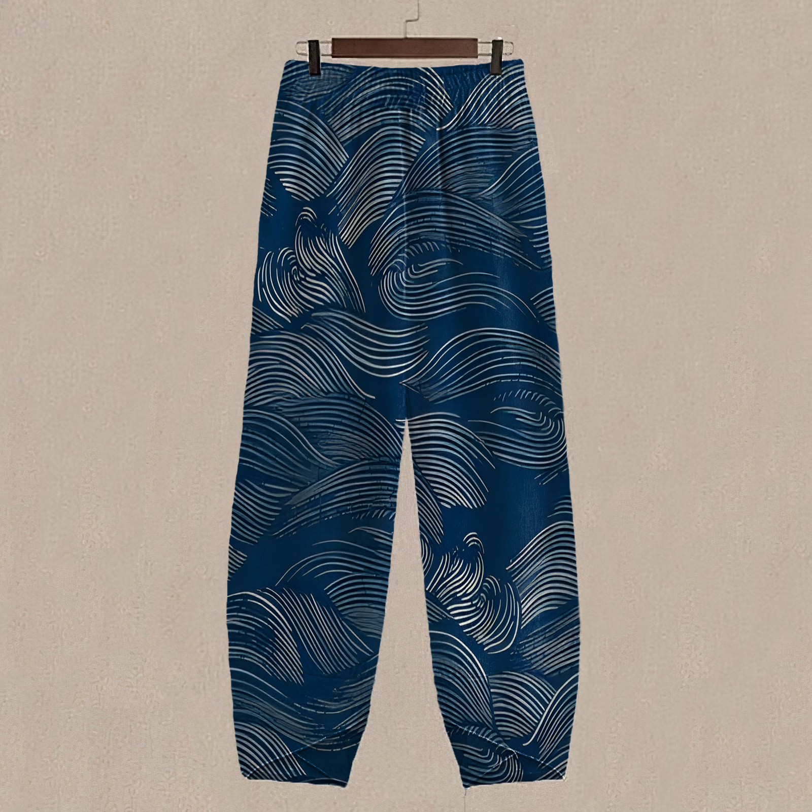 The Water Pattern Cropped Casual Pants