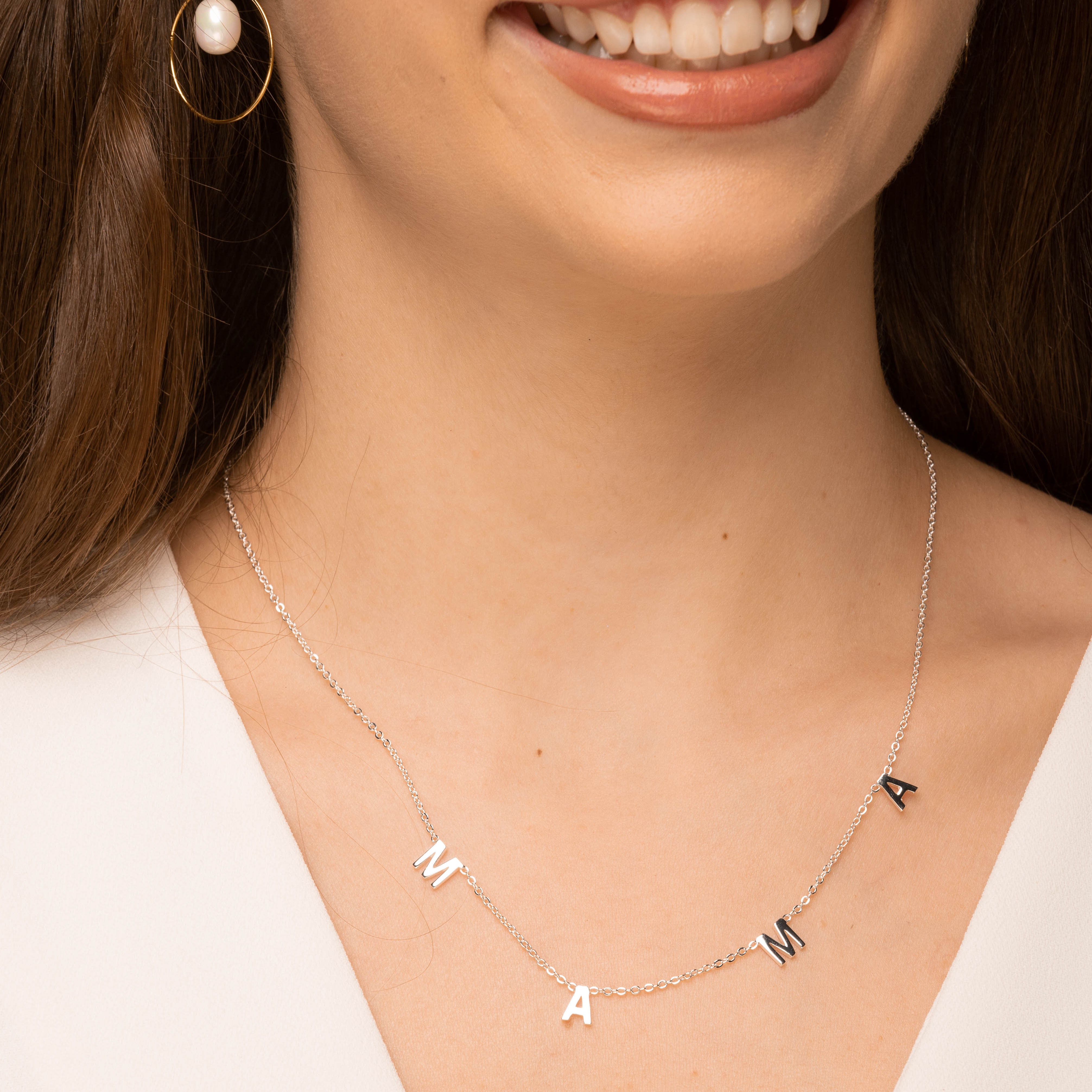 Mama Letter Chain Necklace