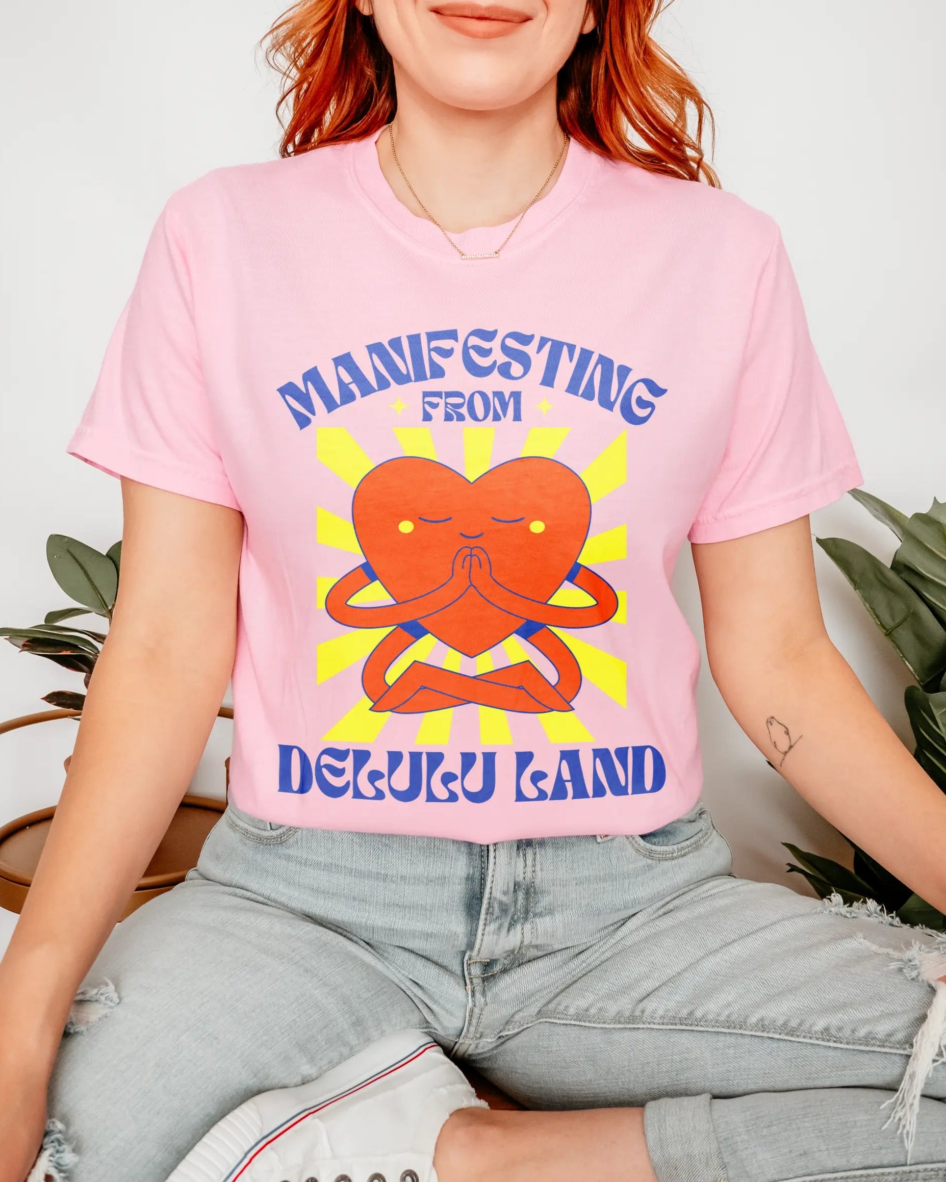 Manifesting From Delulu Land Unisex Tee