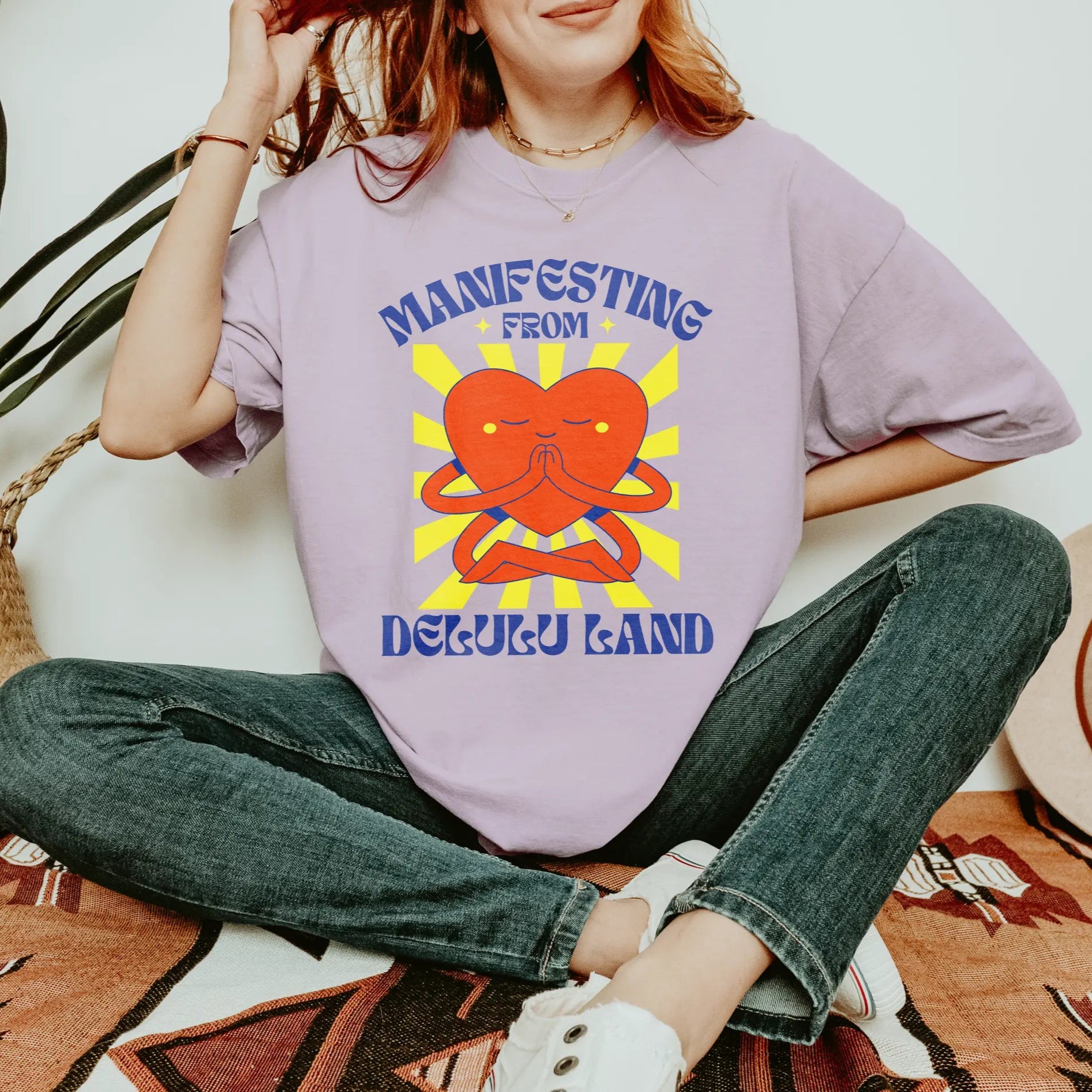 Manifesting From Delulu Land Unisex Tee