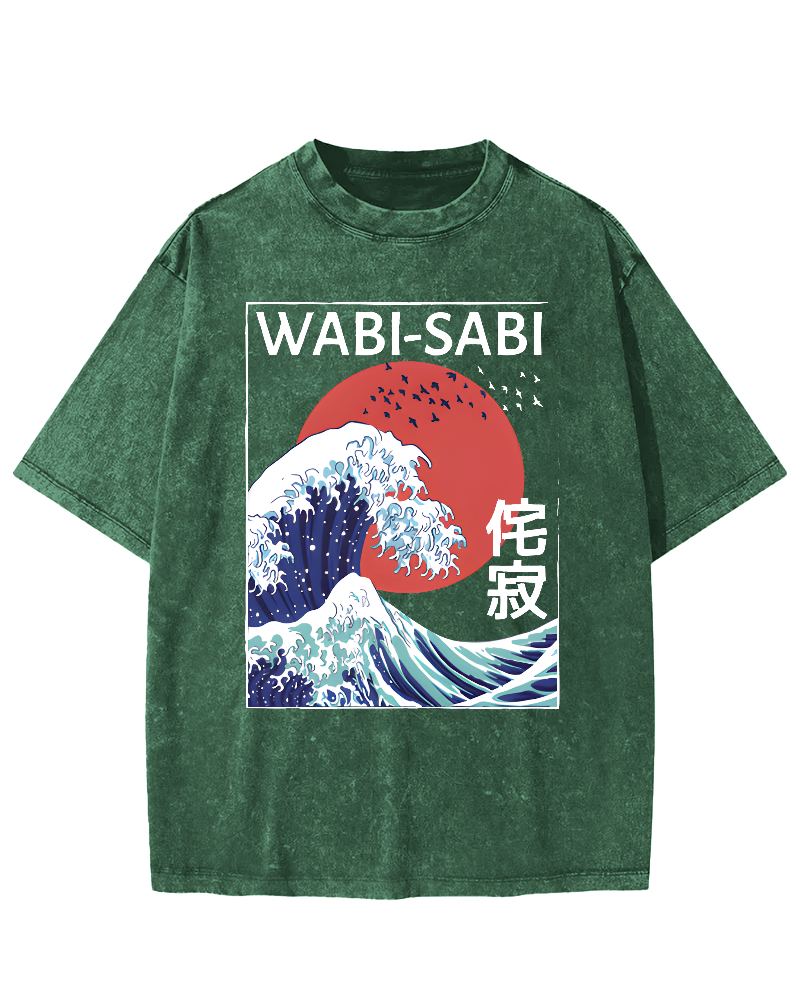 Tokyo-Tiger Wabi-sabi Vintage Washed T-shirt
