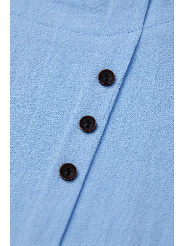 Women's Cotton Printed Button - Down Blouse