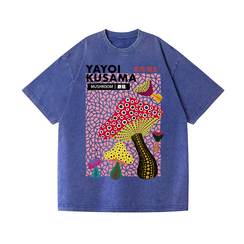 Yayoi Kusama Vintage Wash Japanese Design T-Shirt