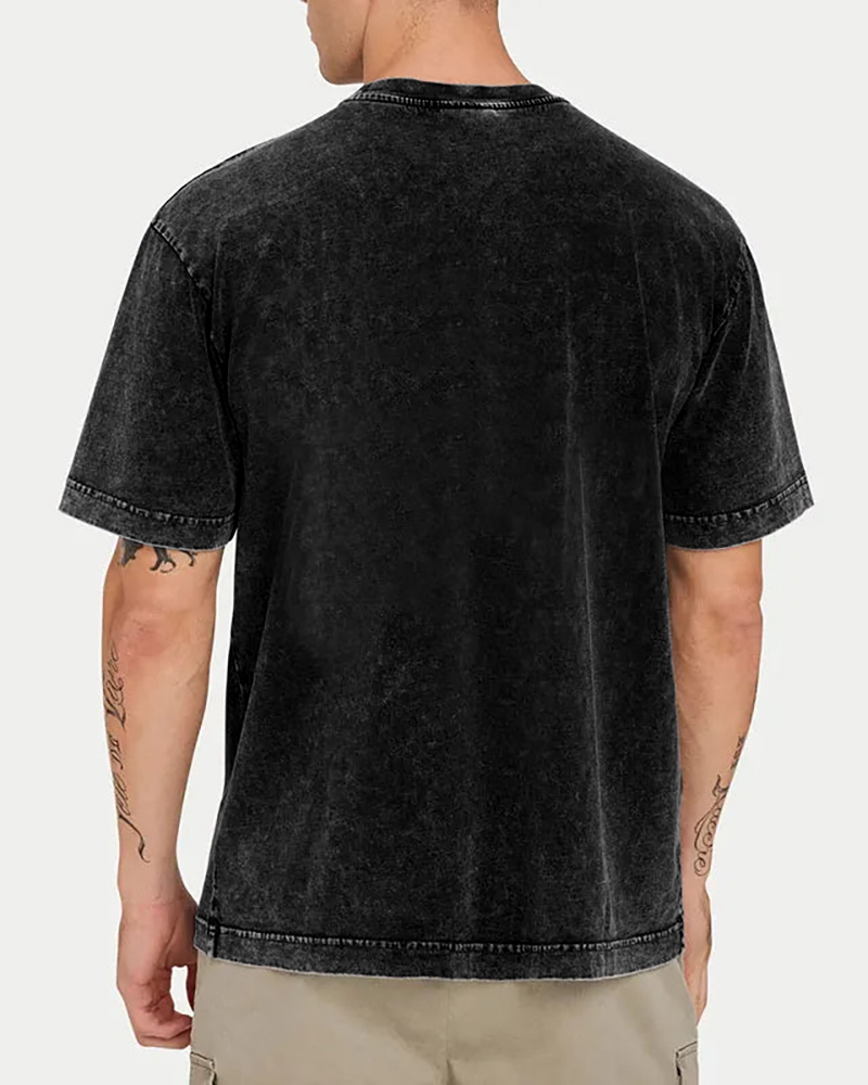 Cats in Japan's Giant Waves Vintage Washed T-shirt