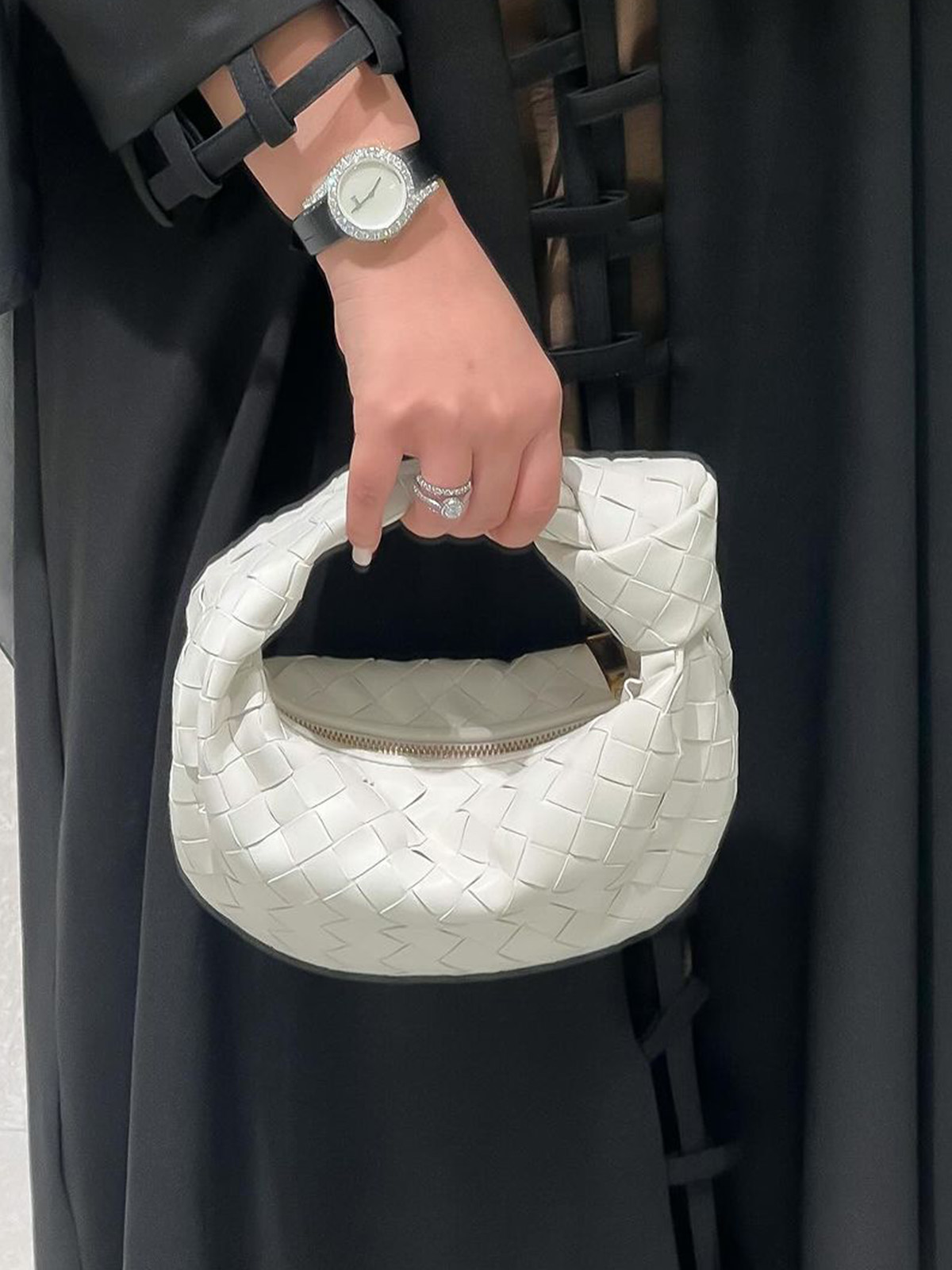 mini braided knotted bag party portable dumpling bag