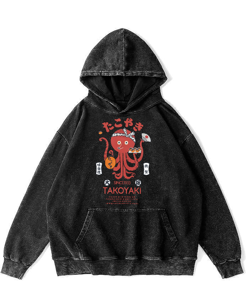 Kansai Takoyaki Vintage Washed Hoodie