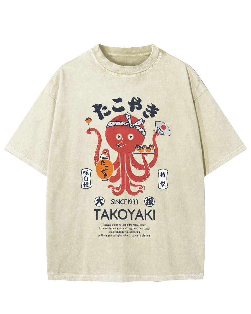 Kansai Takoyaki Vintage Washed T-shirt
