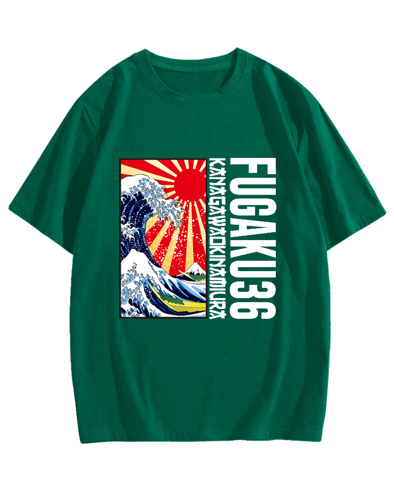 Thirty-six Views of Mount Fuji Cotton casual T-shirt