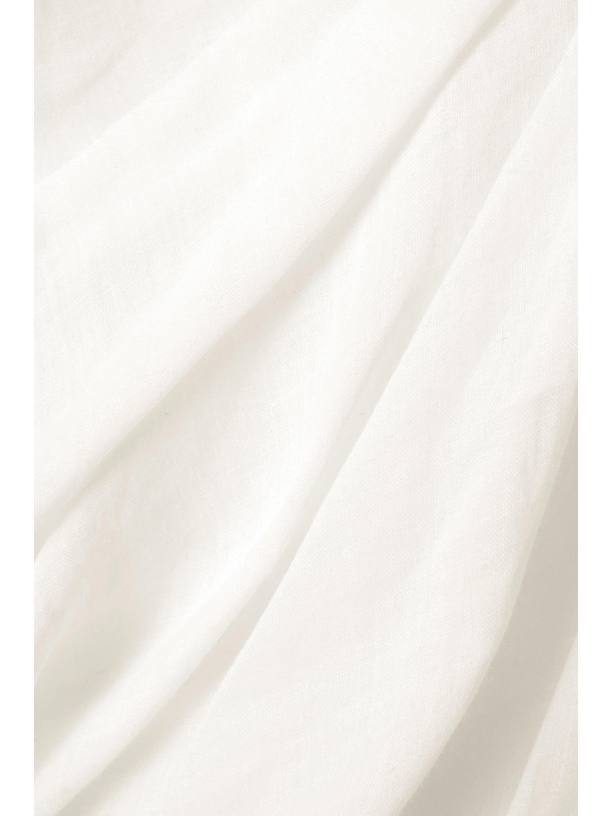 One-shoulder Cutout Gathered Ramie Mini Dress