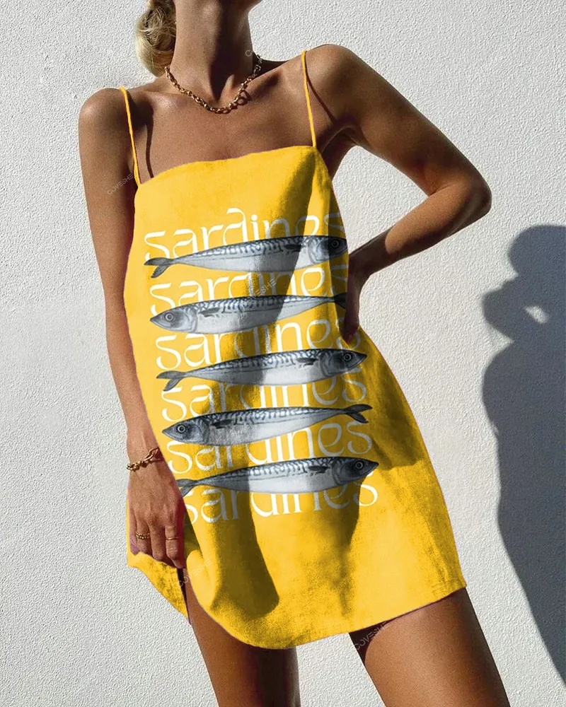 Vintage Sardine Sling Mini Dress