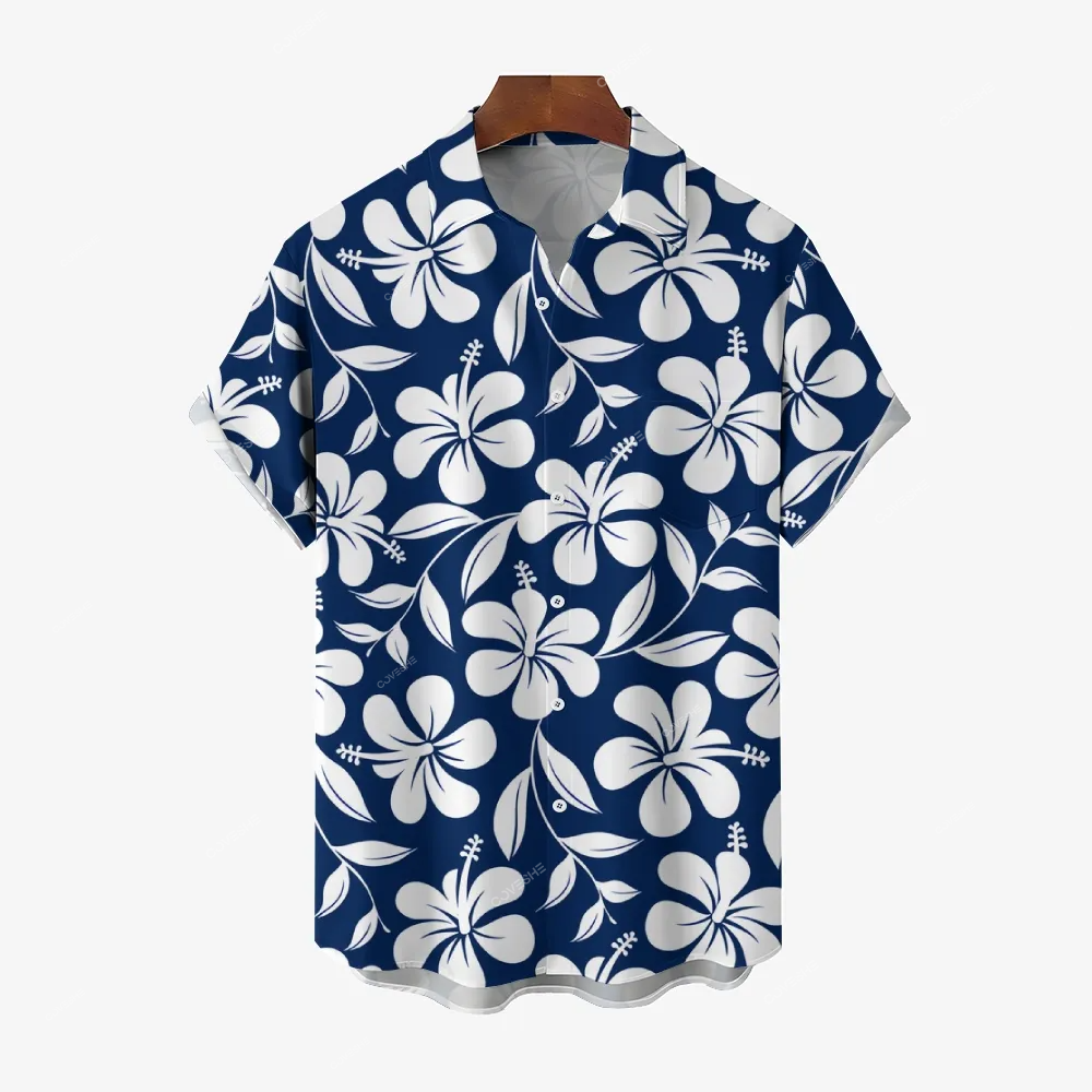 Men's Hawaiian Casual Short Sleeve Shirt 2405000458