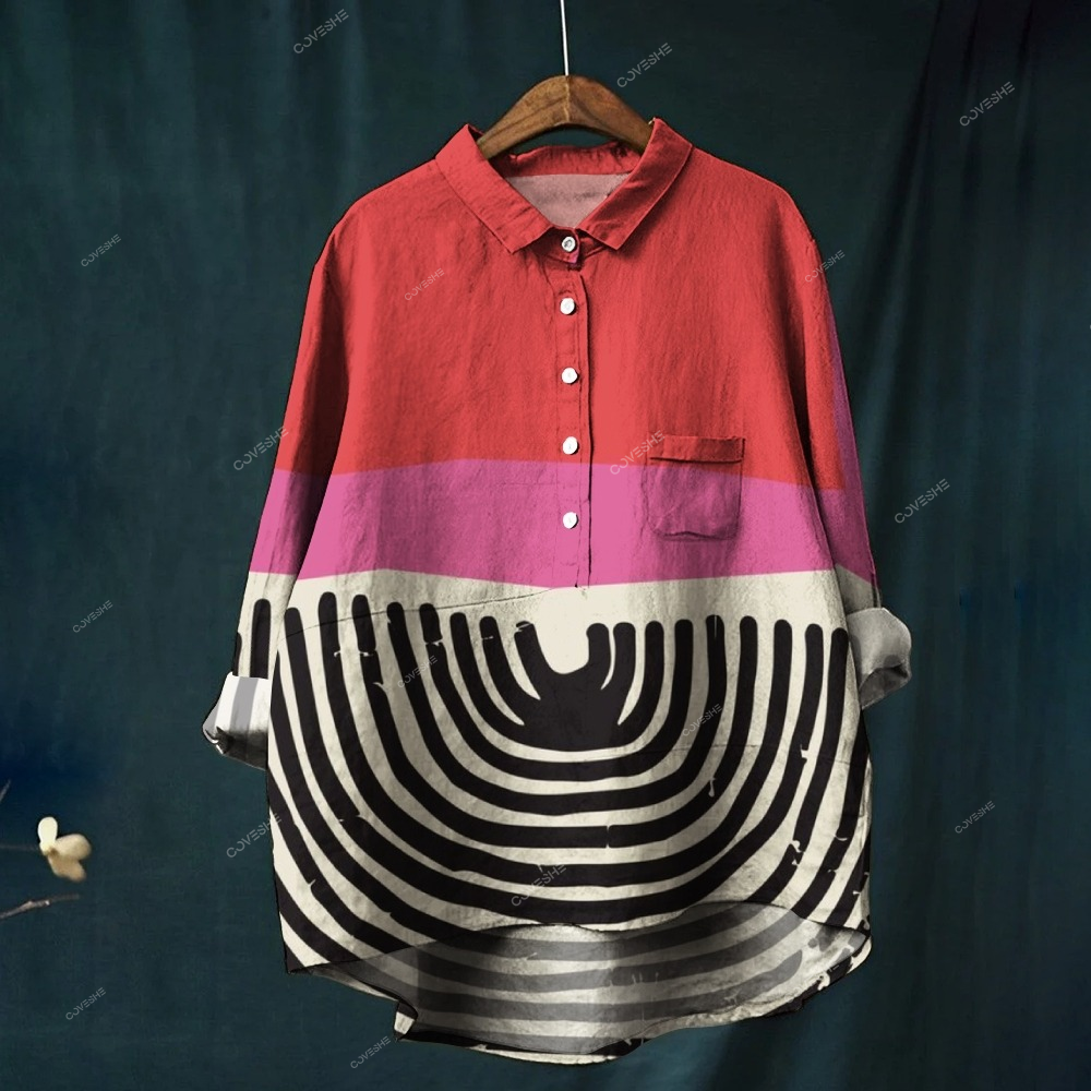 Women's Print Casual   Shirt 2408000864