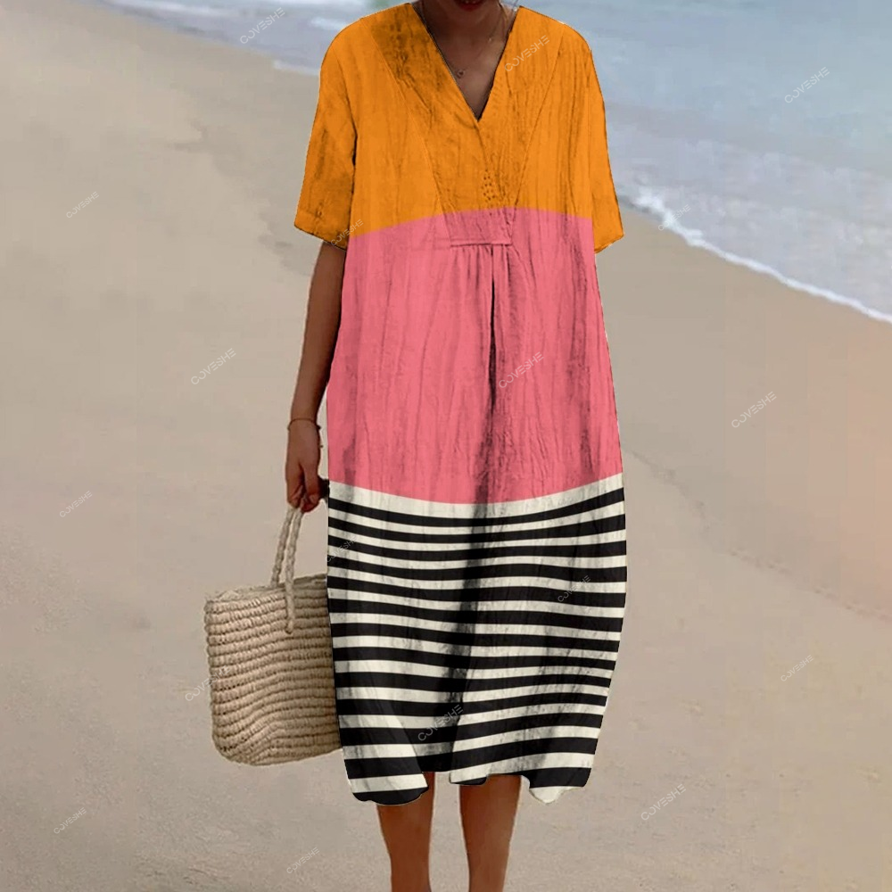 Women's Print Flowy   Dress 2408000956