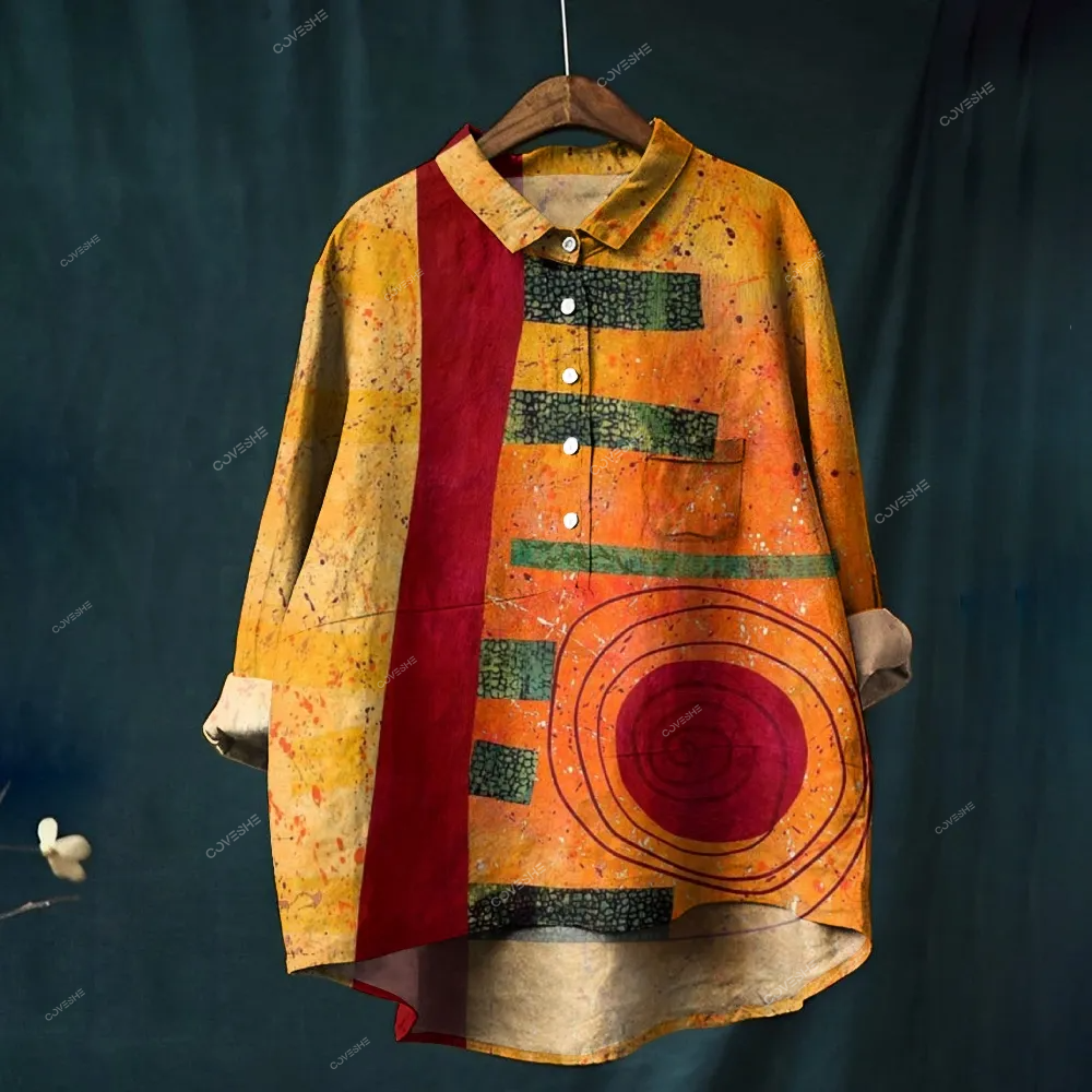 Women's Art Printed Casual Shirt