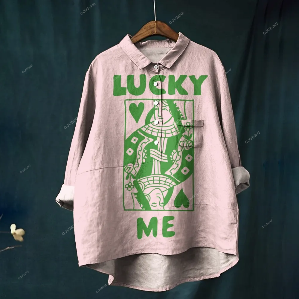 Women's Lucky Me Printed Casual Shirt