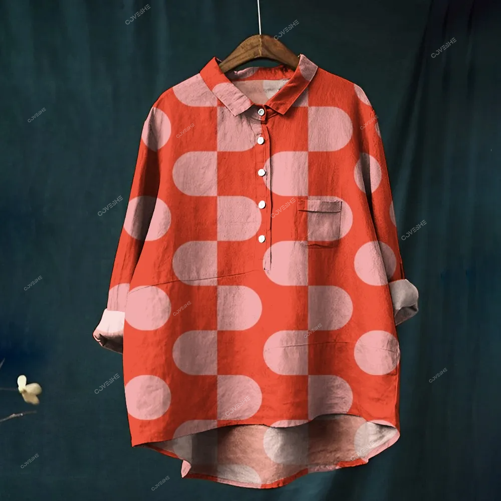 Women's Geometry Printed Casual Shirt
