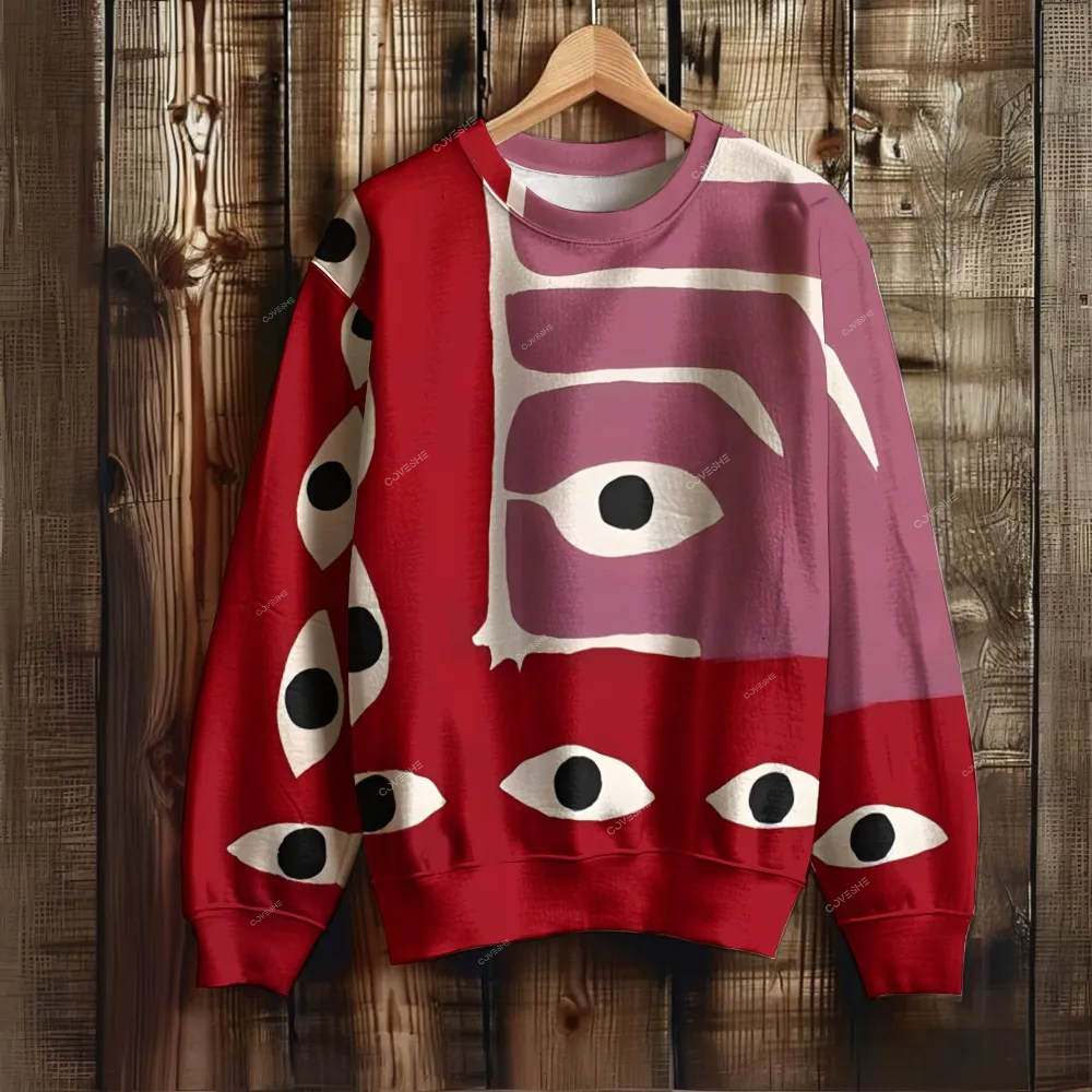 Unisex Art Eyes Printed Sweatshirt