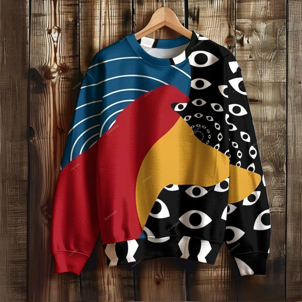 Unisex Art Eyes Printed Sweatshirt