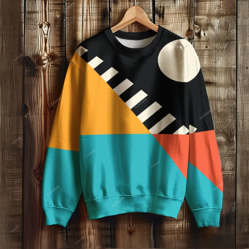 Unisex Geometric Printed Sweatshirt